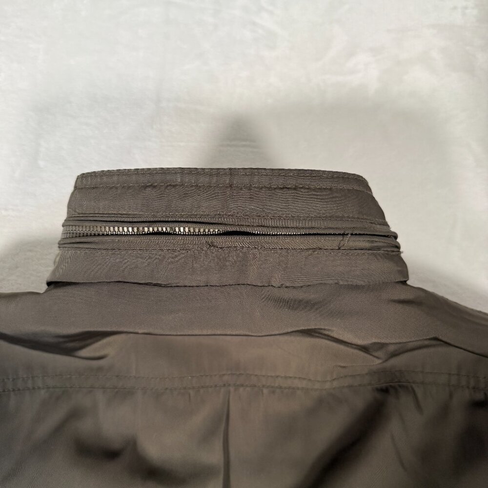 Tommy Hilfiger Bomber Jacket Men Size S Brown Pockets Full Zip Performance Coat - Picture 12 of 13